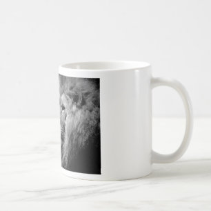 Mug Portrait de Lion noir blanc - Photographie d'anima
