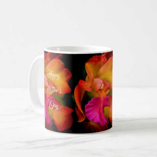 Mug Portrait de l'orchidée de Cattleya (Devant gauche)