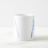 Mug Portrait de perruche d'Aqua (Centre)