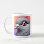 Mug Portrait de pigeon. (Gauche)