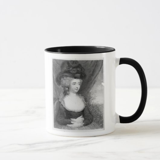 Mug Portrait de pub de Fanny Burney. par Henry (Droite)