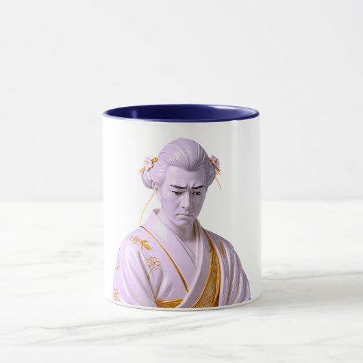 Mug Portrait de Samouraï Japonais (Centre)
