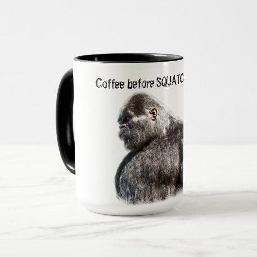 MUG PORTRAIT DE SASQUATCH BIGFOOT (Devant gauche)