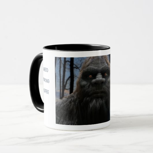 MUG PORTRAIT DE SASQUATCH BIGFOOT (Devant gauche)