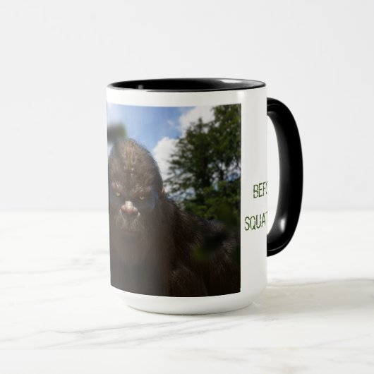 MUG PORTRAIT DE SASQUATCH BIGFOOT (Devant droit)