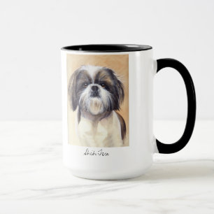Mug Portrait de Shih Tzu peint dans la couleur pour