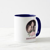 Mug Portrait de soeurs Bronte avec roses roses roses (Devant droit)