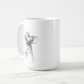 Mug Portrait de souris mûre (Devant gauche)