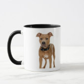 Mug Portrait de studio de chiot américain de pitbull (Gauche)