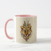 Mug Portrait de style de Boho de tigre (Gauche)