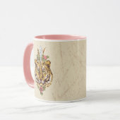 Mug Portrait de style de Boho de tigre (Devant gauche)
