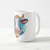 Mug Portrait de tête de vache (Devant droit)