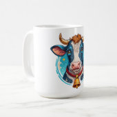 Mug Portrait de tête de vache (Devant gauche)