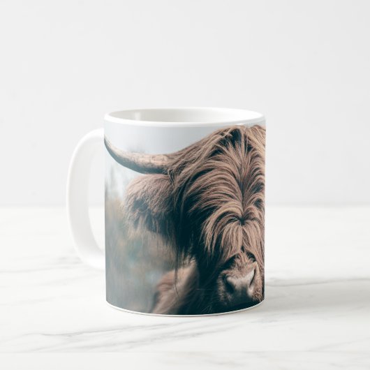 Mug Portrait de vache Highland (Devant gauche)