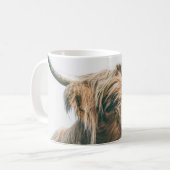 Mug Portrait de vache Highland nom personnalisé monogr (Devant gauche)