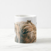 Mug Portrait de vache Highland nom personnalisé monogr (Centre)