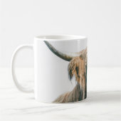 Mug Portrait de vache Highland nom personnalisé monogr (Gauche)