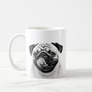 Mug Portrait de votre animal de compagnie minimaliste 