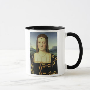 Mug Portrait d'Elizabeth Gonzaga, c.1504 (huile sur le