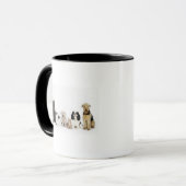 Mug Portrait des chats et des chiens se reposant (Devant gauche)