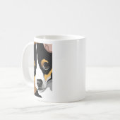 Mug Portrait d'illustration de chien (Devant gauche)
