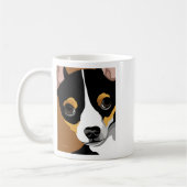 Mug Portrait d'illustration de chien (Gauche)