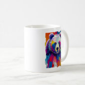 Mug Portrait d'ours coloré (Devant droit)