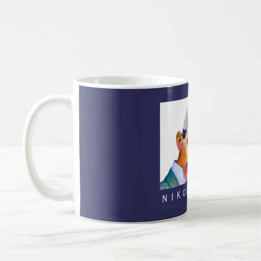 Mug Portrait drôle Tesla (Gauche)