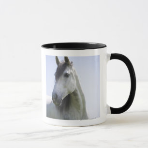 Mug portrait du cheval blanc