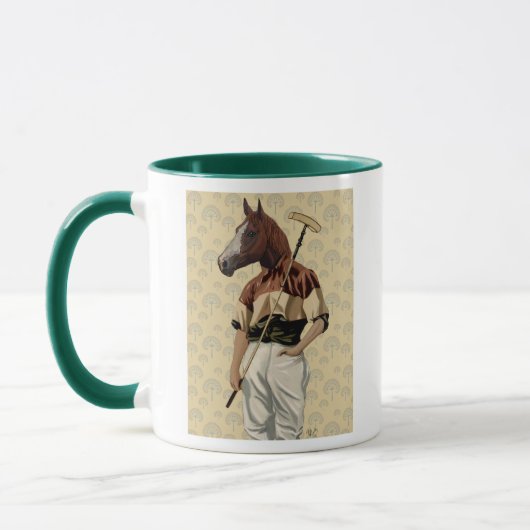 Mug Portrait du cheval Polo (Gauche)