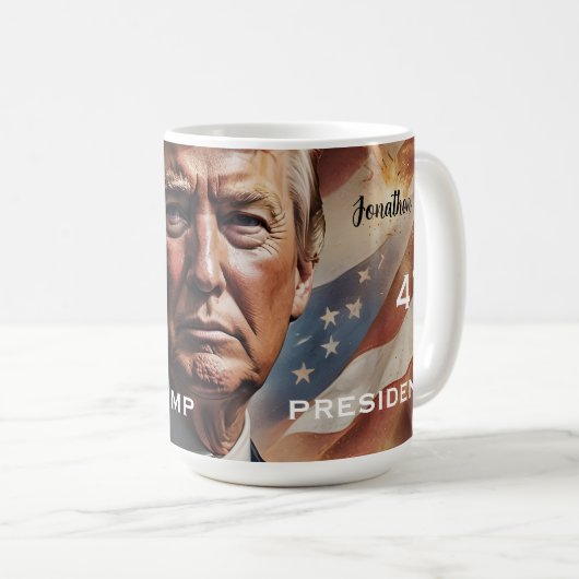 Mug Portrait du président Donald Trump (Devant droit)