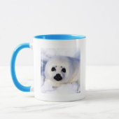Mug Portrait d'un bébé phoque à harpe (Gauche)