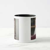 Mug Portrait d'un chaton blanc, Suède (Centre)