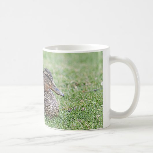 Mug Portrait d'un colvert féminin (Droite)
