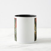 Mug Portrait d'un garçon avec l'épagneul d'animal (Centre)