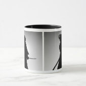 Mug Portrait d'un guerrier samouraï tenant une épée (Centre)