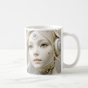 Mug Portrait d'un jeune femme venue d'ailleurs.