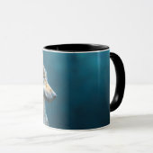 Mug Portrait d'un loup gris (Devant droit)