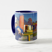 Mug Portrait d'un paysan N C Wyeth Americana Art 15oz (Devant gauche)