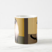 Mug Portrait d'un point de phoque Chat siamois (Centre)