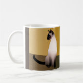 Mug Portrait d'un point de phoque Chat siamois (Gauche)