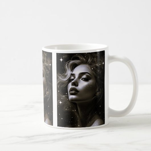 Mug Portrait d'une beauté cosmique. (Droite)