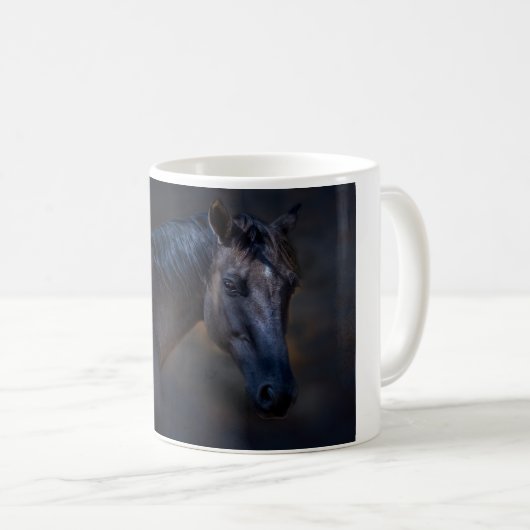 Mug Portrait d'une boue de cheval (Devant droit)