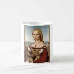 Mug Portrait d'une dame avec une licorne (par Raphael)