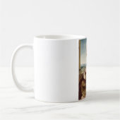 Mug Portrait d'une dame avec une licorne (par Raphael) (Gauche)