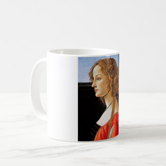 Mug Portrait d'une dame, Sandro Botticelli (Devant gauche)