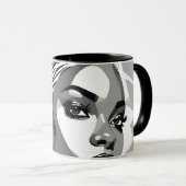 Mug Portrait d'une femme noire (Devant droit)