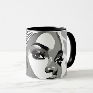 Mug Portrait d'une femme noire