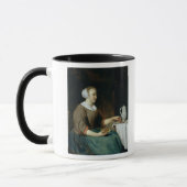 Mug Portrait d'une fille assise à un Tableau (Gauche)