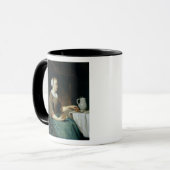 Mug Portrait d'une fille assise à un Tableau (Devant gauche)
